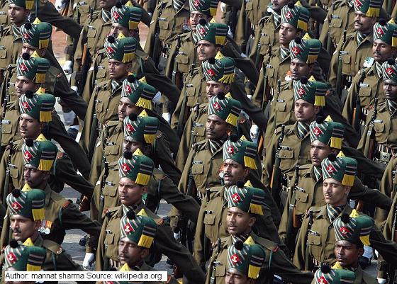 Republic Day Parade of Indian Army Madras Regiment