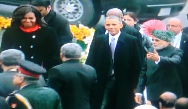 Obama at Rajpath