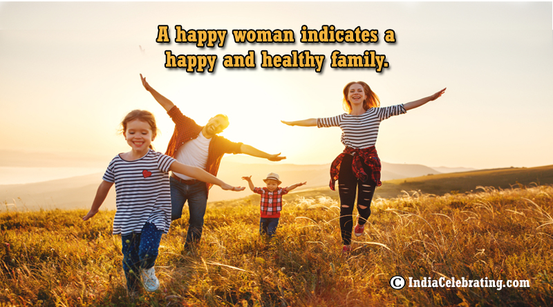 Happy Woman Healthy Family