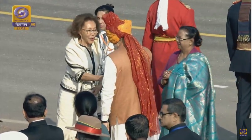 First Lady and the Wife of the President of South Africa