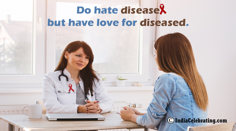 Do hate disease but have love for diseased.