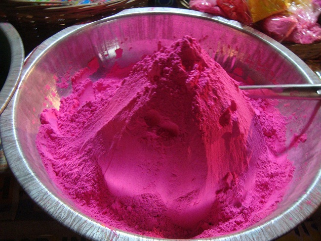 Pink color to play Holi