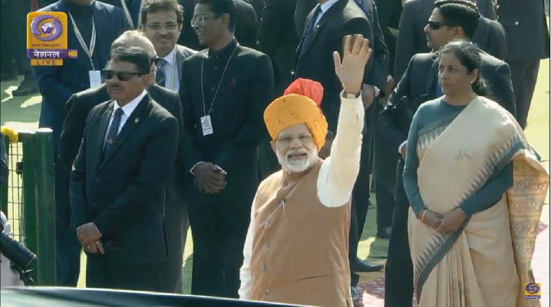 Modi Waving Hand