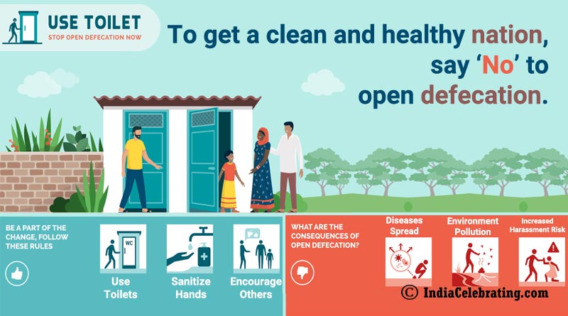 To get a clean and healthy nation, say ‘No’ to open defecation.