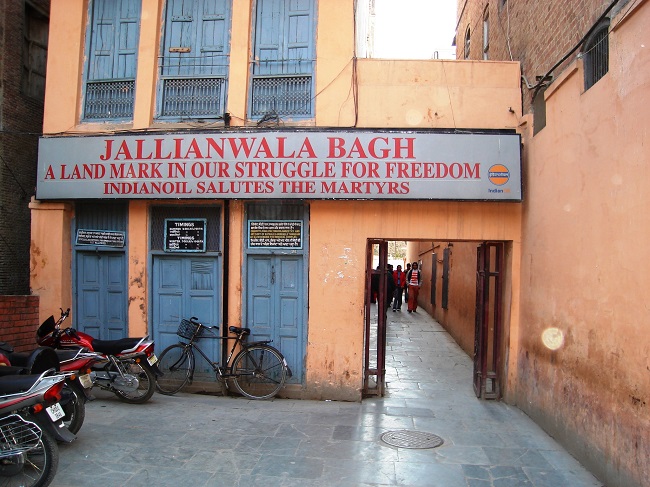 Present-day Entrance to the Jallianwala Bagh