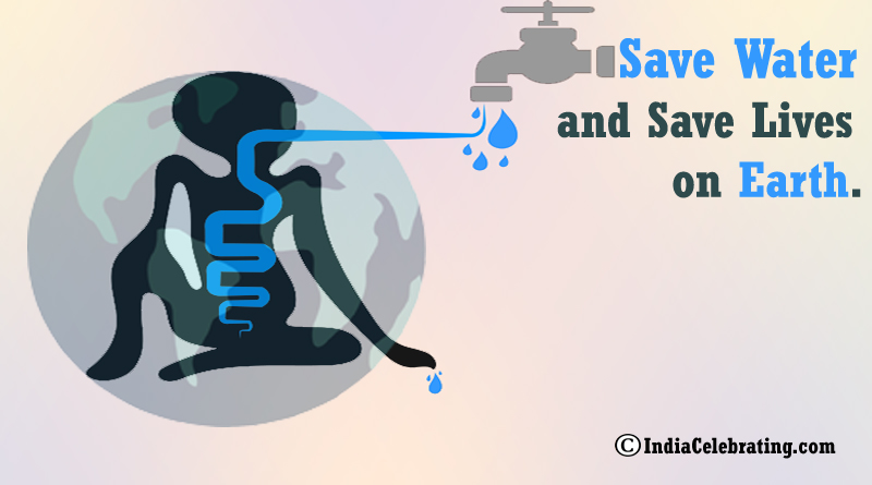Save Water and Save Lives on Earth.