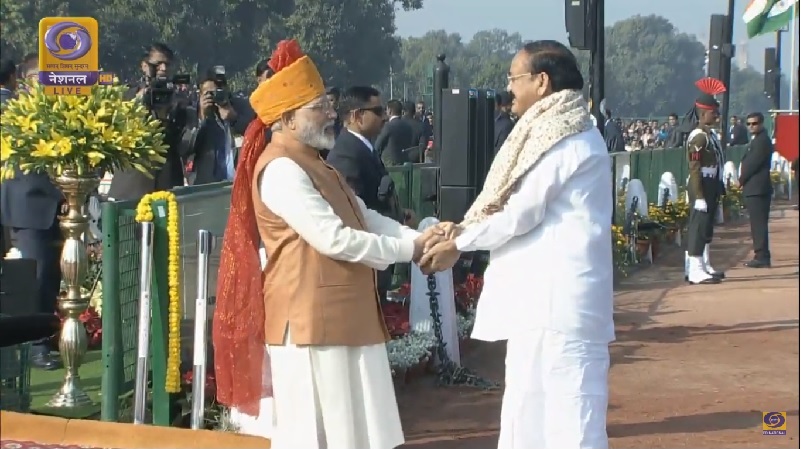 Vice President Arrives at Rajpath