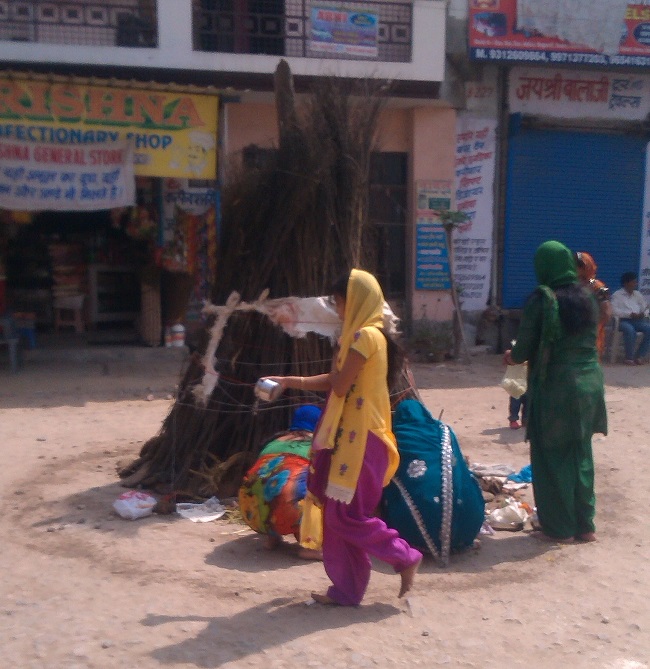 Women worshiping Holika